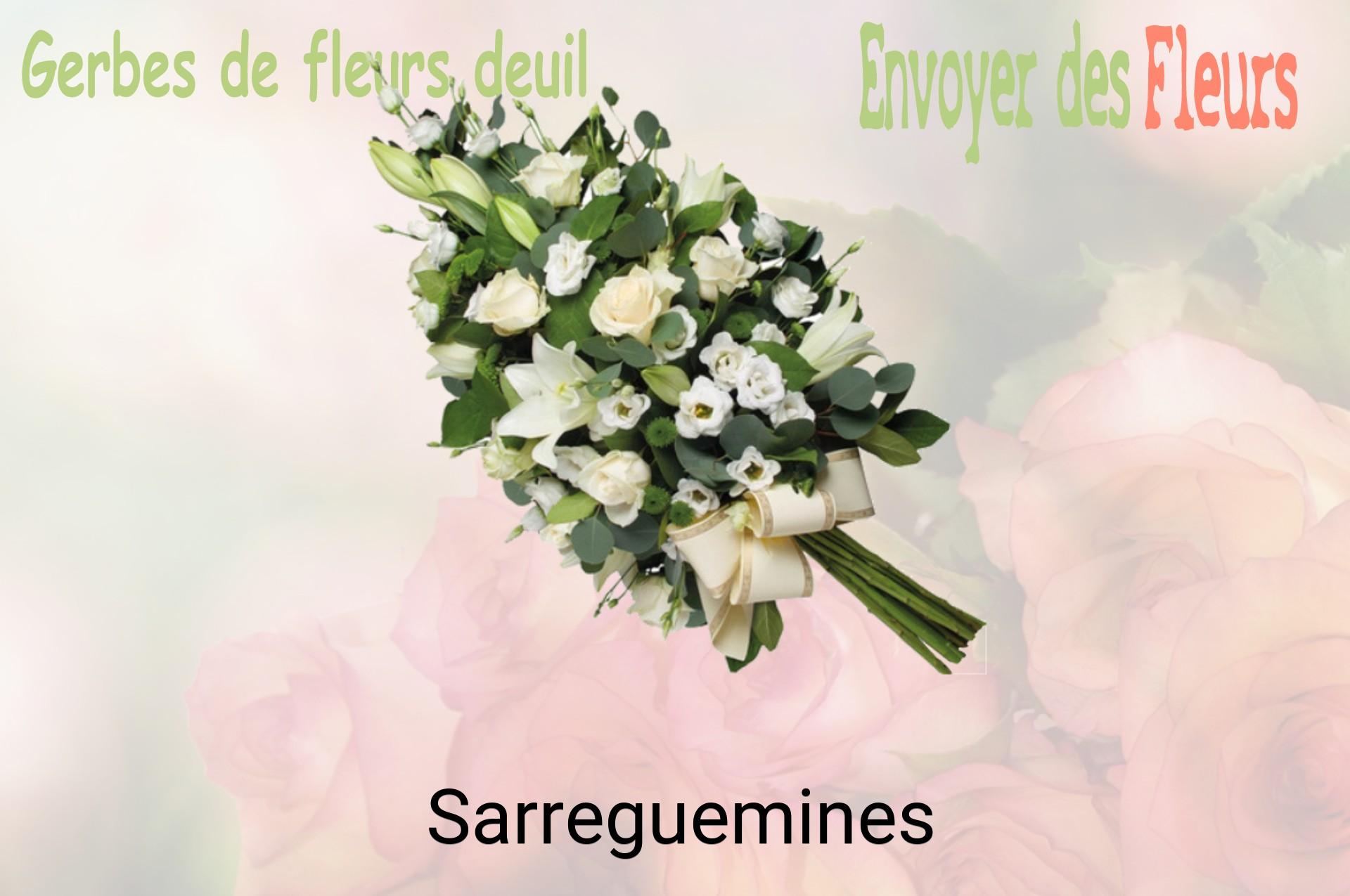 Gerbe de fleurs de deuil livrée à Sarreguemines